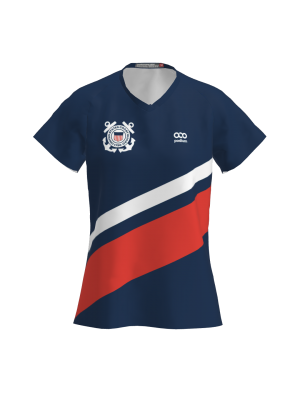 Podiumwear Women's V-Neck Tee (Running) Front View