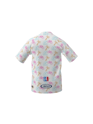 Podiumwear Men's Silver Short Sleeve MTB Jersey - New Fabric 2025!