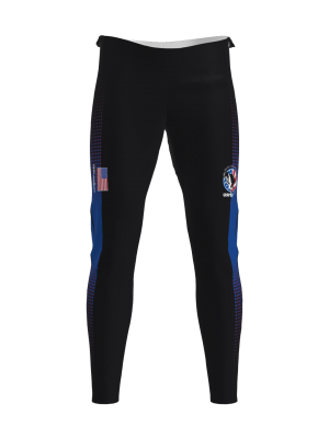 Podiumwear Unisex Gold Warm Up Pants (Nordic Skiing) Front View