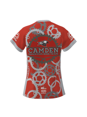 Podiumwear Women's Silver Short Sleeve MTB Jersey - NEW FABRIC 2025!