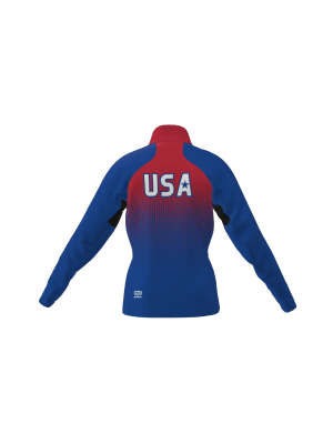 Podiumwear Gold Jacket Women's (Nordic Skiing) Back View