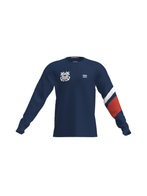 Podiumwear Unisex Crew Neck LS Tee (Running) Front View