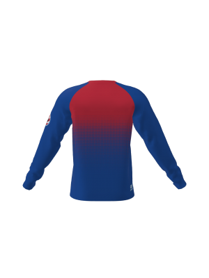 Podiumwear Unisex Silver Long Sleeve Tech Tee (Cycling) Back View