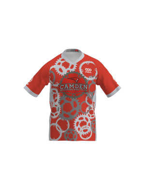 Podiumwear Men's Silver Short Sleeve MTB Jersey - New Fabric 2025!