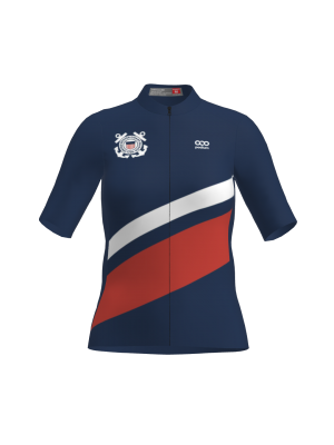 Podiumwear Women's Gold Full Zip Jersey (Cycling) Front View