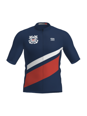 Podiumwear Men's Gold Full Zip Jersey (Cycling) Front View