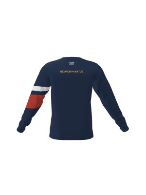 Podiumwear Unisex Crew Neck LS Tee (Running) Back View