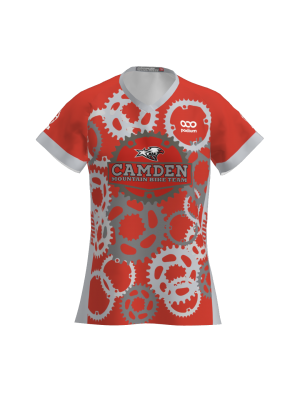 Podiumwear Women's Silver Short Sleeve MTB Jersey - NEW FABRIC 2025!