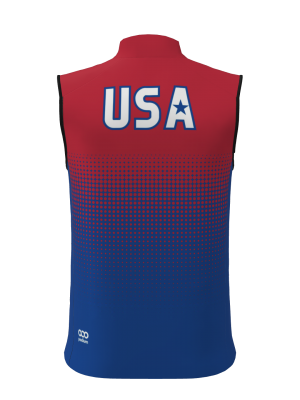 Podiumwear Silver Vest Unisex (Nordic Skiing) Back View