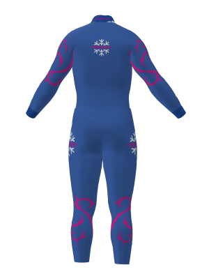 Podiumwear Nordic Child's Two-Piece Race Suit (Nordic Skiing) Back View
