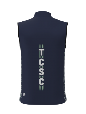 Podiumwear Silver Vest Unisex (Nordic Skiing) Back View