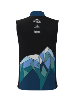 Podiumwear Silver Vest Unisex (Nordic Skiing) Back View