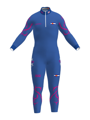 Podiumwear Nordic Child's Two-Piece Race Suit (Nordic Skiing) Front View