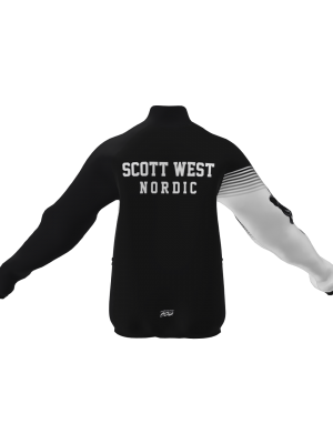 Podiumwear Silver Jacket - NEW 2026 (Nordic Skiing) Back View