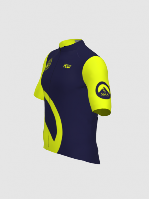 Podiumwear Men's Gold Full Zip Jersey (Cycling) Side View