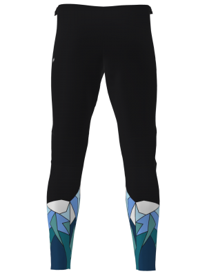 Podiumwear Unisex Gold Warm Up Pants (Nordic Skiing) Back View