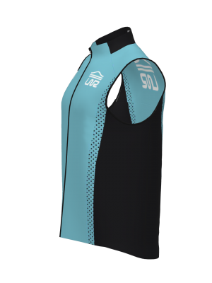 Podiumwear Silver Vest Unisex (Nordic Skiing) Side View