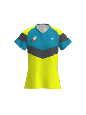 Podiumwear Women's V-Neck Tee (Running) Front View