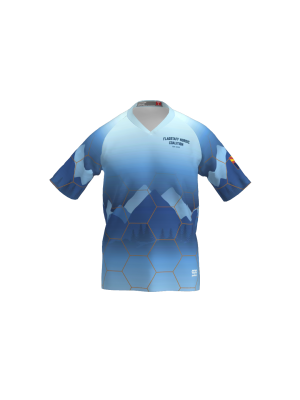 Podiumwear Men's V-Neck Tee (Running) Front View