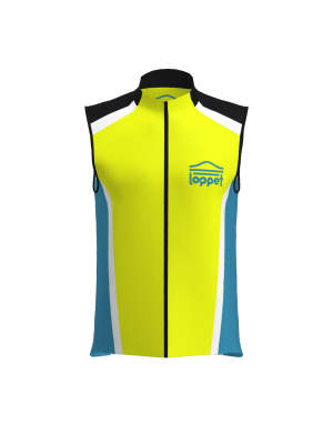 Podiumwear Silver Vest Unisex (Nordic Skiing) Front View