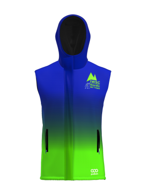 Podiumwear Sublimated Puffy Vest (Nordic Skiing) Front View