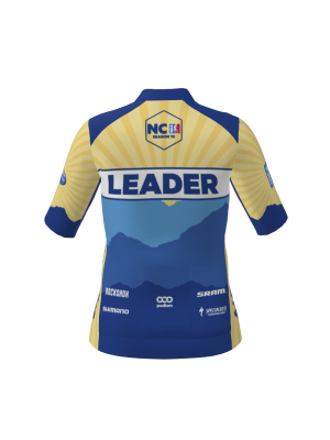 Podiumwear Women's Gold Full Zip Jersey (Cycling) Back View