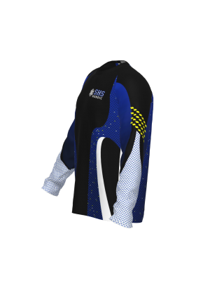 Podiumwear Unisex Silver Long Sleeve Tech Tee (Cycling) Side View