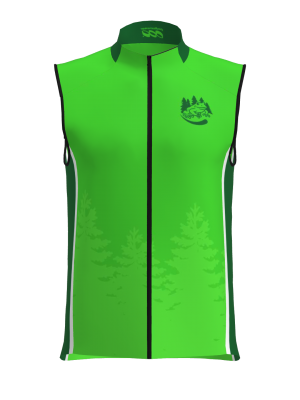 Podiumwear Silver Vest Unisex (Nordic Skiing) Front View