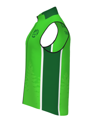 Podiumwear Silver Vest Unisex (Nordic Skiing) Side View