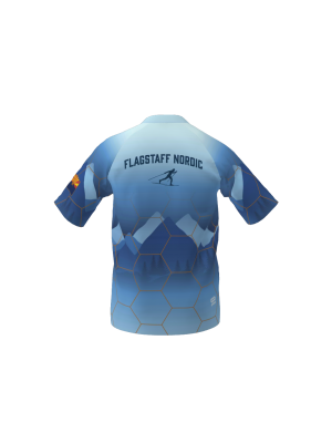 Podiumwear Men's V-Neck Tee (Running) Back View