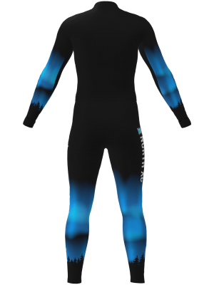 Podiumwear Unisex Gold One-Piece Race Suit (Nordic Skiing) Back View