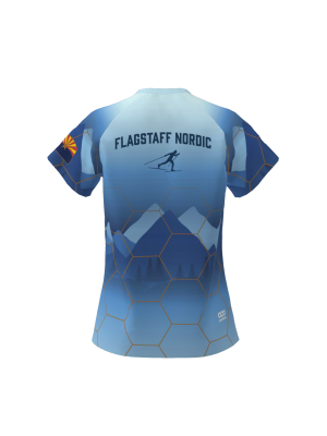 Podiumwear Women's V-Neck Tee (Running) Back View