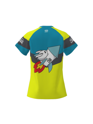 Podiumwear Women's V-Neck Tee (Running) Back View