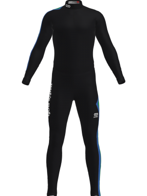 Podiumwear Unisex Silver Two-Piece Race Suit (Nordic Skiing) Front View