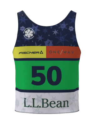 Podiumwear Race Bib (Nordic Skiing) Back View