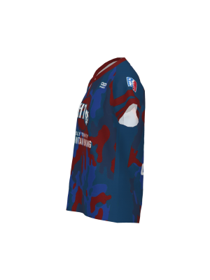 Podiumwear Women's Silver Short Sleeve MTB Jersey (Cycling) Side View