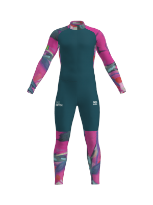 Podiumwear Unisex Gold One-Piece Race Suit (Nordic Skiing) Front View