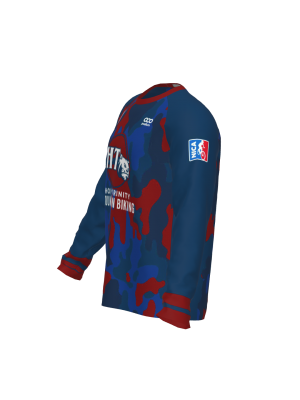 Podiumwear Unisex Silver Long Sleeve Tech Tee (Cycling) Side View