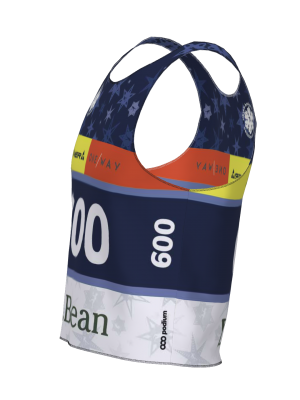 Podiumwear Race Bib (Nordic Skiing) Side View