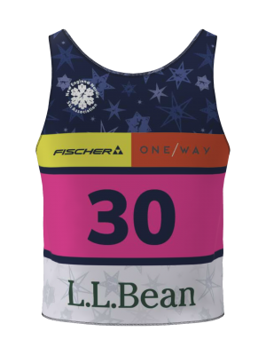 Podiumwear Race Bib (Nordic Skiing) Back View