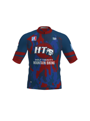 Podiumwear Men's Gold Full Zip Jersey (Cycling) Front View