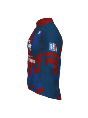 Podiumwear Men's Gold Full Zip Jersey (Cycling) Side View