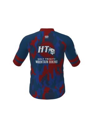 Podiumwear Men's Gold Full Zip Jersey (Cycling) Back View