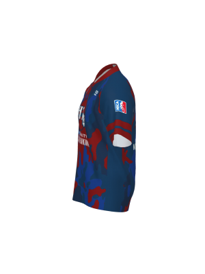 Podiumwear Men's Silver Short Sleeve MTB Jersey (Cycling) Side View