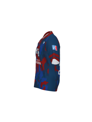 Podiumwear Men's Silver Short Sleeve MTB Jersey (Cycling) Side View