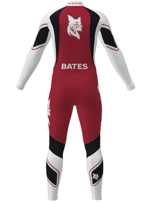 Podiumwear Unisex Gold One-Piece Race Suit (Nordic Skiing) Back View