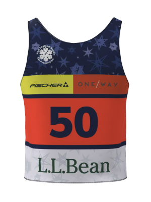 Podiumwear Race Bib (Nordic Skiing) Back View