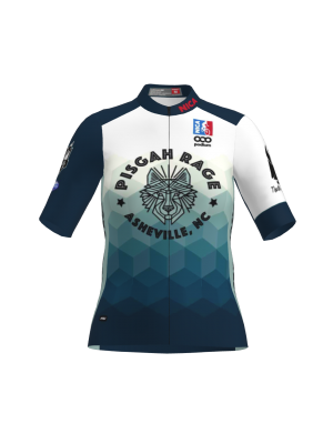 Podiumwear Women's Gold Full Zip Jersey (Cycling) Front View