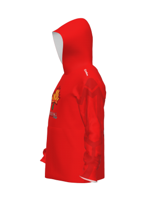 Podiumwear Unisex Slim-Fit Hoodie (Soccer) Side View