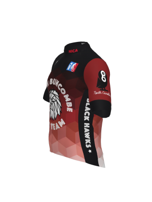 Podiumwear Men's Gold Full Zip Jersey (Cycling) Side View